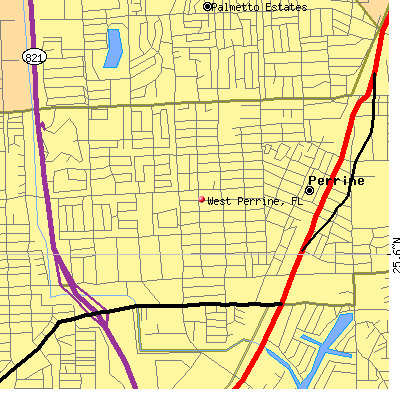 West Perrine map