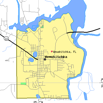 Wewahitchka map