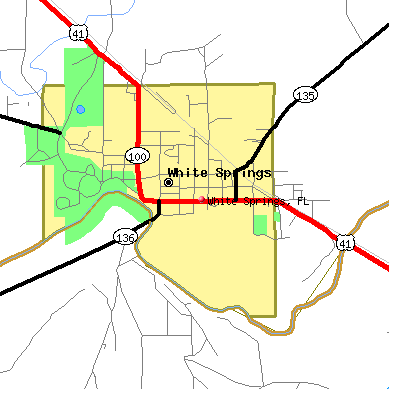 White Springs map