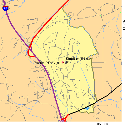 Smoke Rise map