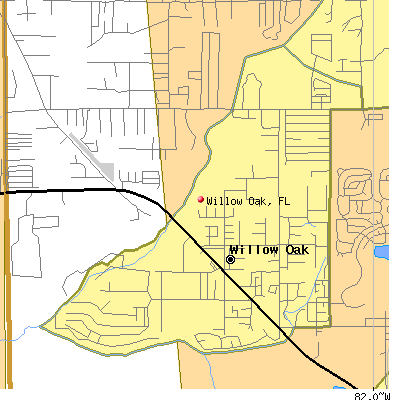 Willow Oak map