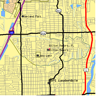 Wilton Manors map