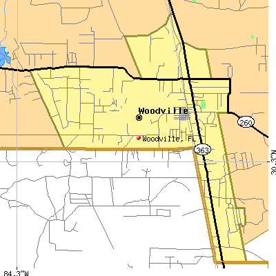Woodville map