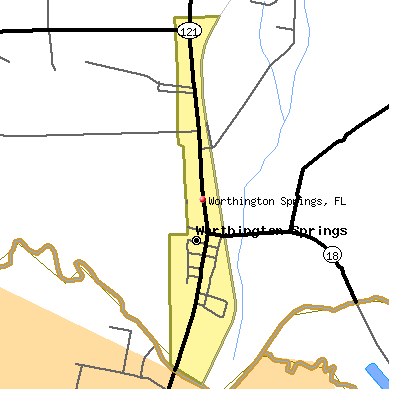 Worthington Springs map