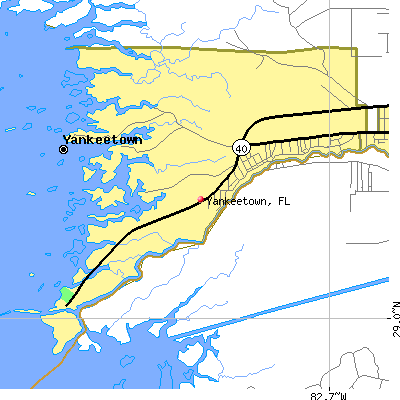 Yankeetown map