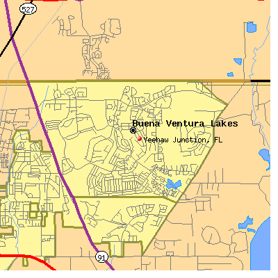 Yeehaw Junction map