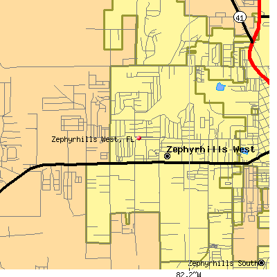 Zephyrhills West map