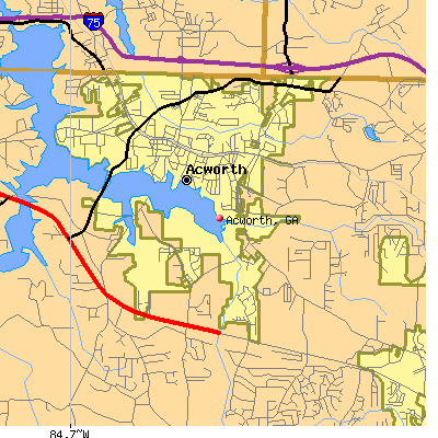 Acworth map