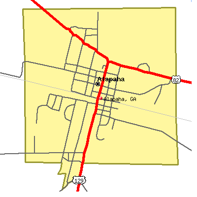 Alapaha map