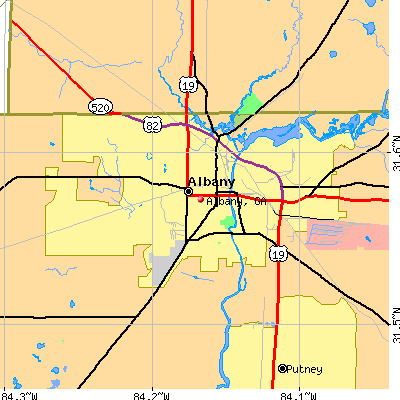 Albany map