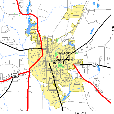 Americus map
