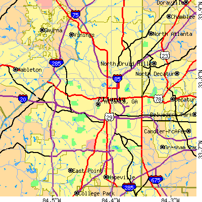 Atlanta map