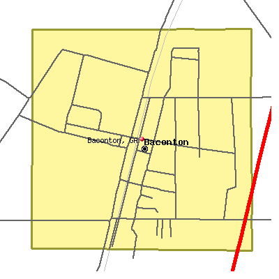 Baconton map