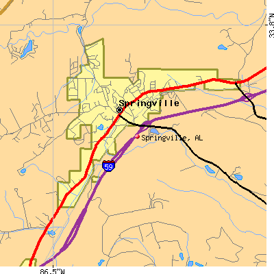 Springville map