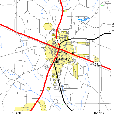 Baxley map