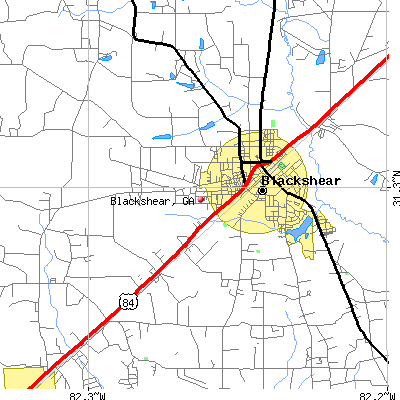 Blackshear map