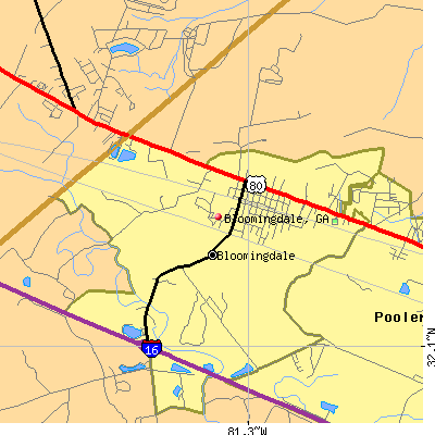 Bloomingdale map