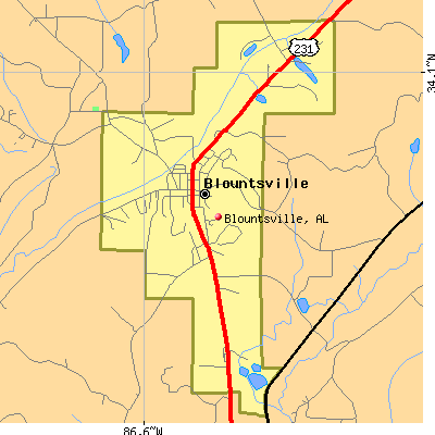 Blountsville map