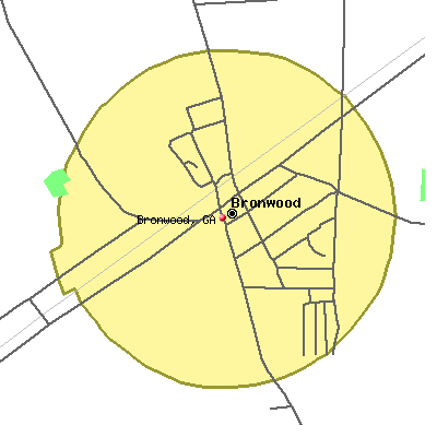 Bronwood map