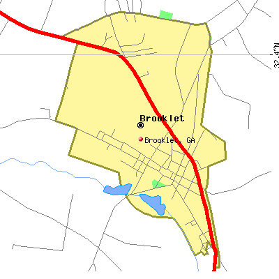 Brooklet map