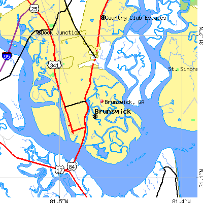 Brunswick map