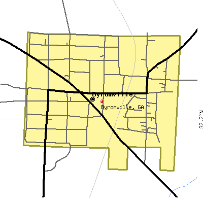 Byromville map