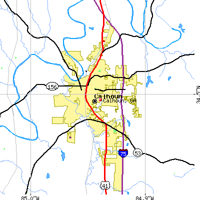 Calhoun map
