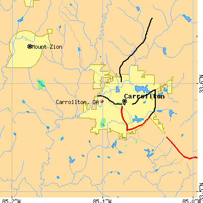 Carrollton map