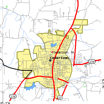 Cedartown map
