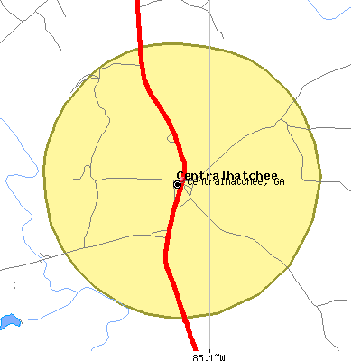 Centralhatchee map