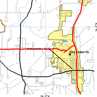 Chatsworth map
