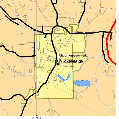 Chickamauga map