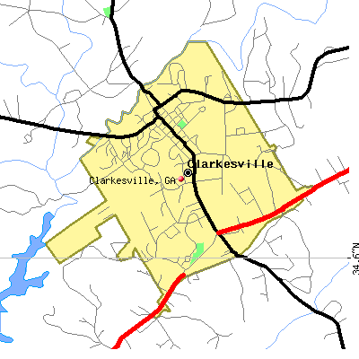 Clarkesville map