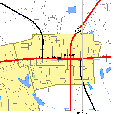 Claxton map