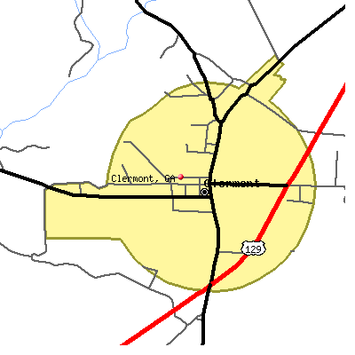 Clermont map