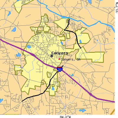 Conyers map