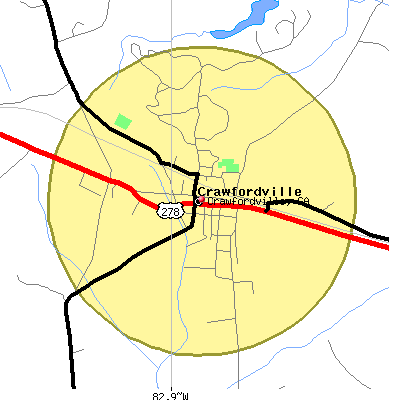 Crawfordville map