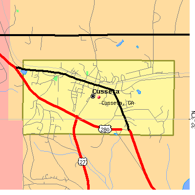 Cusseta map