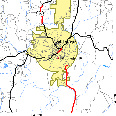 Dahlonega map