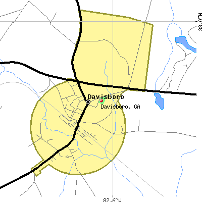 Davisboro map
