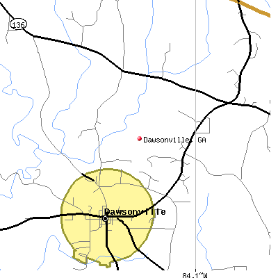Dawsonville map