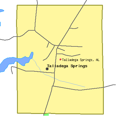 Talladega Springs map