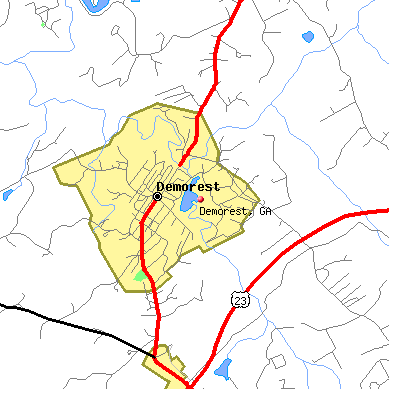 Demorest map