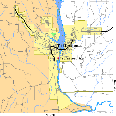 Tallassee map