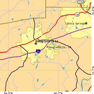Douglasville map
