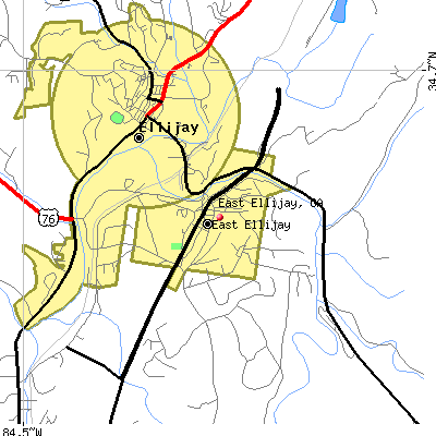 East Ellijay map