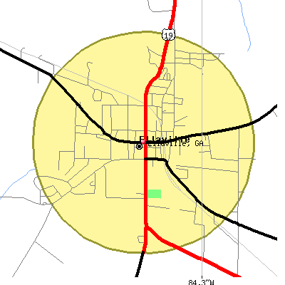 Ellaville map