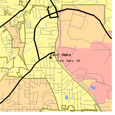 Fair Oaks map