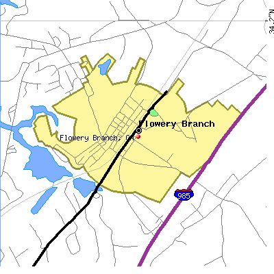 Flowery Branch map