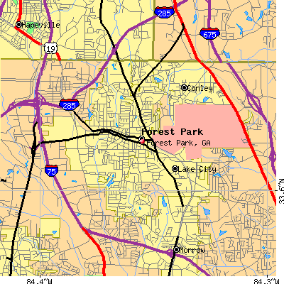 Forest Park map